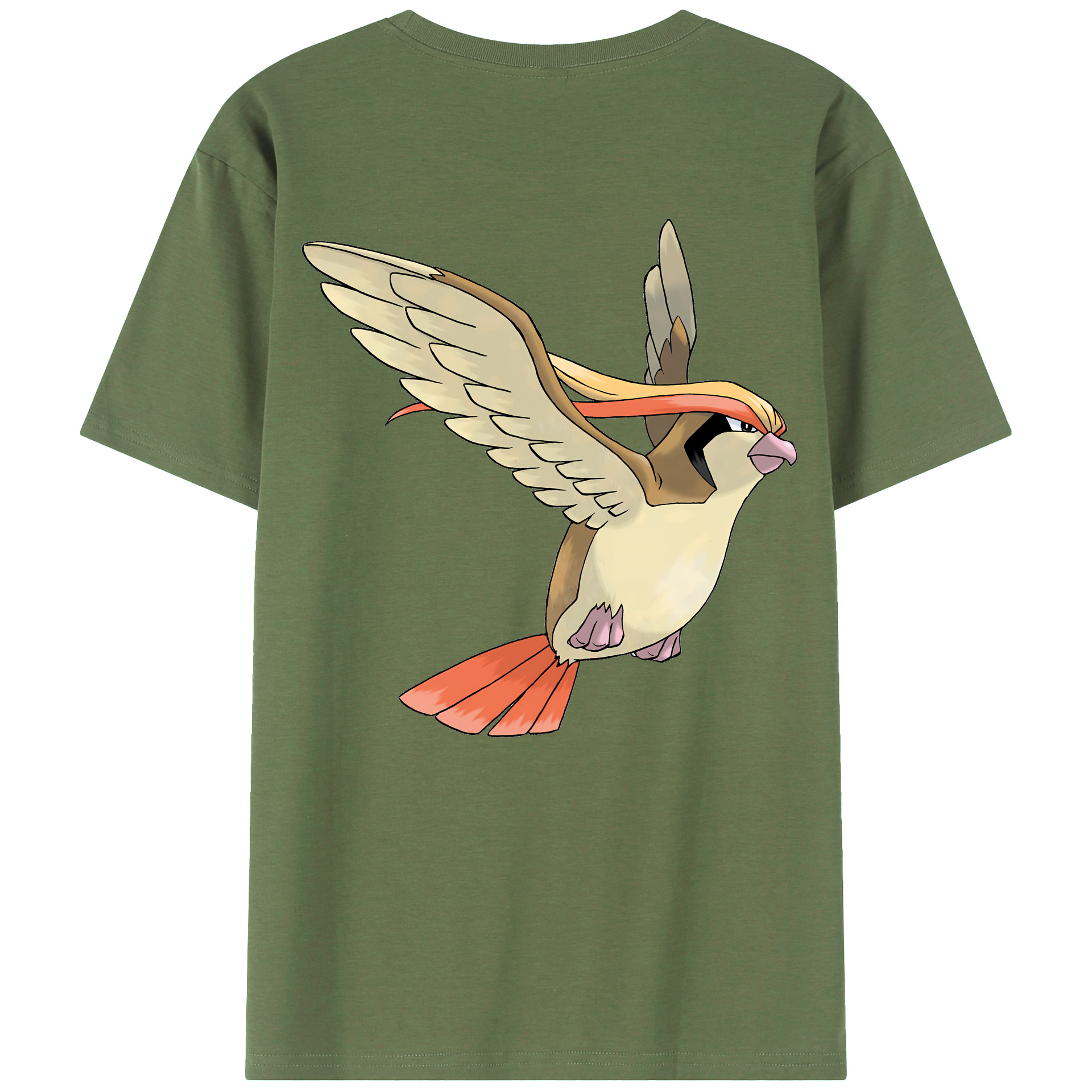 （画像用） ポケットモンスター Pokémon 綿100％ メンズ半袖Tシャツ（バックプリント） 通気性